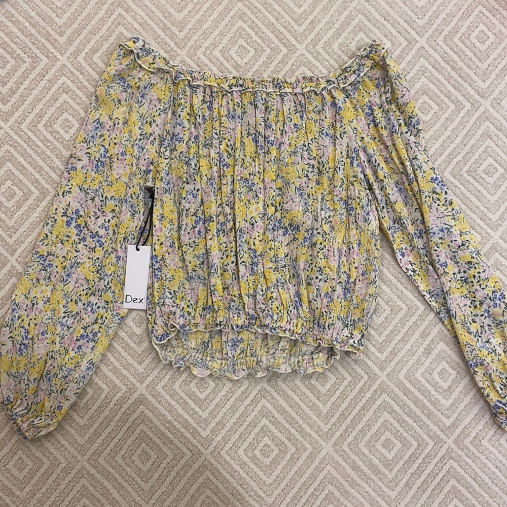 Dex size small strapless top